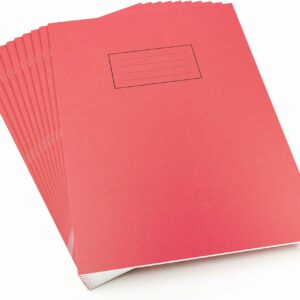 silvine a4 exercise book red. ruled feint & margin, 40 pages [pack of 10]