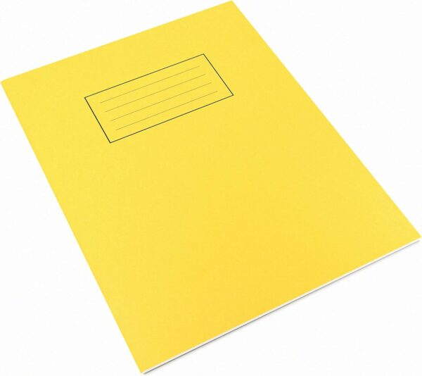 silvine a4 exercise book yellow. ruled feint & margin, 40 pages [pack of 10]