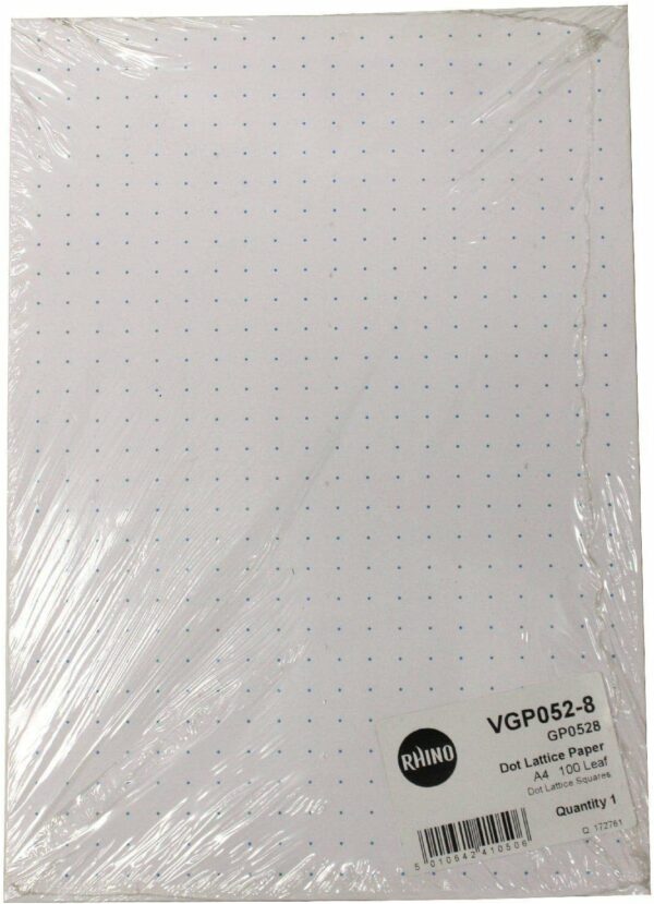 rhino dot lattice squares paper a4 100 leaf vgp052 8