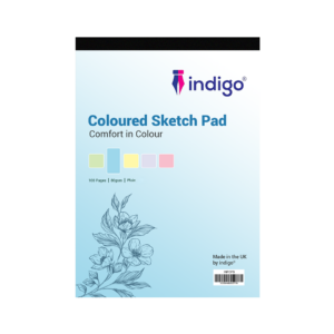 indigo a4 coloured sktech pad (blue) inpcpb