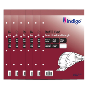 indigo a4 refill pad (blue cover) indgrf pack of 6