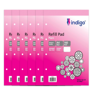 indigo a4 refill pad (blue cover) indgrf pack of 6