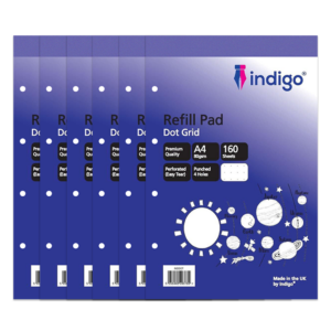 indigo a4 refill pad (blue cover) indgrf pack of 6