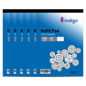 indigo a5 refill pad (purple cover) inddot pack of 6