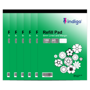 indigo a5 refill pad (purple cover) inddot pack of 6