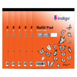 indigo a5 refill pad (purple cover) inddot pack of 6