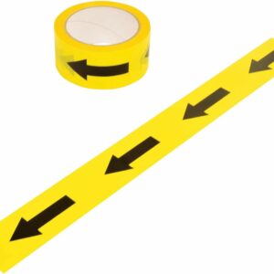 indigo® arrow tape hazard safety floor marking tape 50mm x 33m (pack of 1)