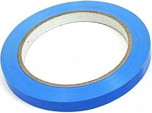indigo® blue quality butcher sealing tape 9mm x 66m pvc neck bag/fruit/veg/meat/sweets (pack of 6)