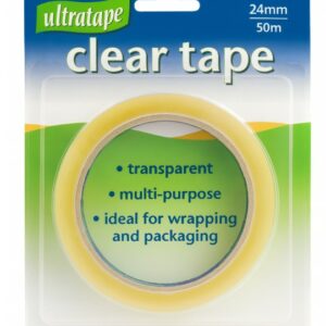 indigo® 24mm x 50m clear packaging tape