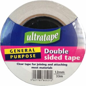 ultratape general purpose double sided tape 12mm x 33m