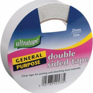 ultratape general purpose double sided tape 25mm x 33m