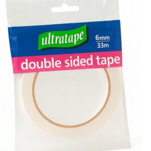 ultratape general purpose double sided tape 6mm x 33m